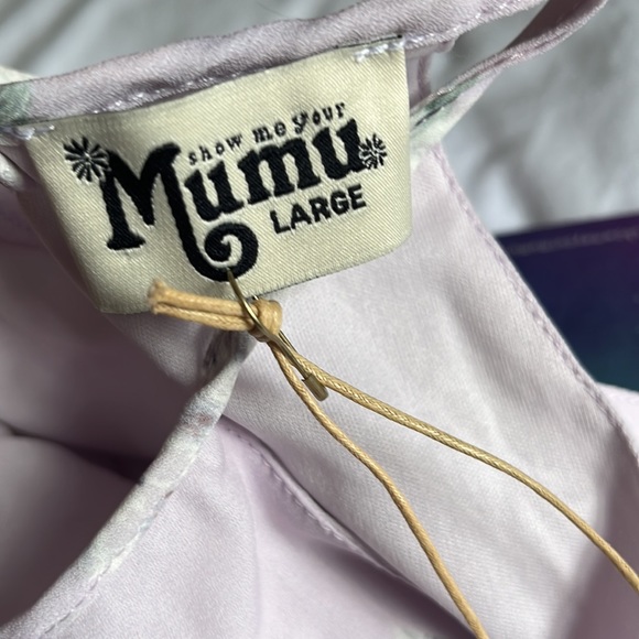 NWT Show Me Your MuMu Lilac Floral Gomez Mini Dress - Picture 5 of 9